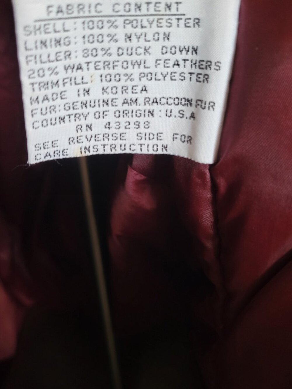 Neiman Marcus Maroon Long Hooded Down Puffer Coat Size M - Picture 6 of 16